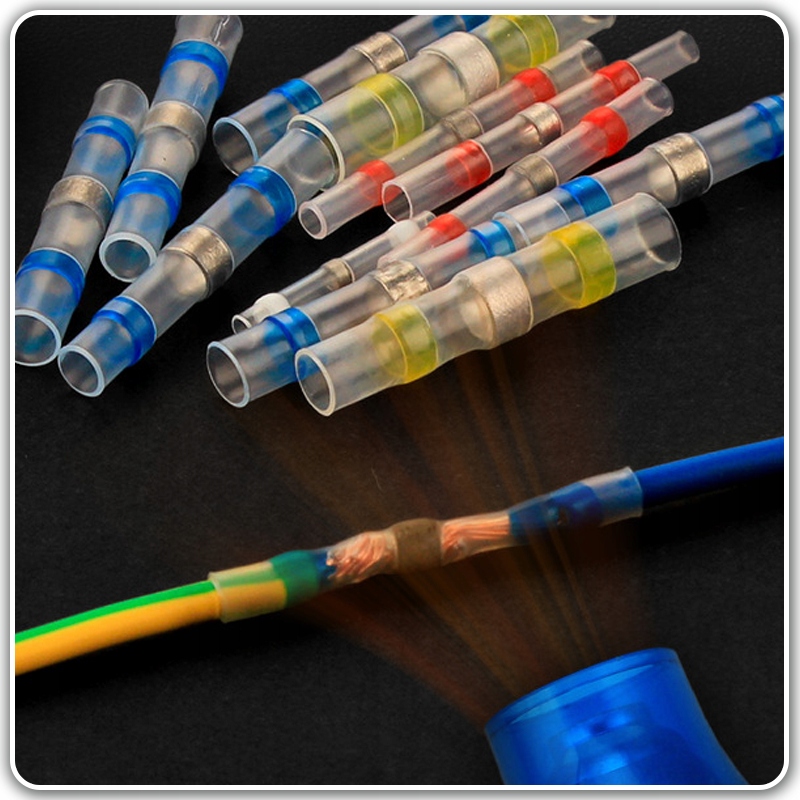 SZYBKOZŁĄCZKA KONEKTOR KABLI Z CYNĄ ZESTAW 100szt Kod producenta szybkozłączki z cyną