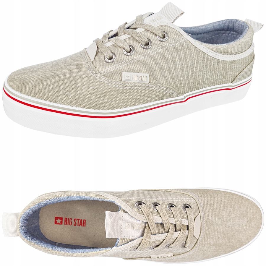

Beżowe trampki Big Star męskie buty FF174069 40