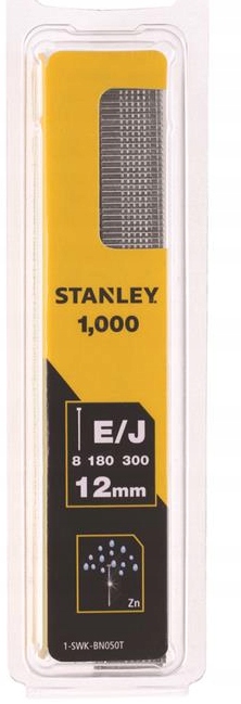 STANLEY GWOŹDZIE J 12mm DO TAKERA GWOŹDZIARKI 1tyś