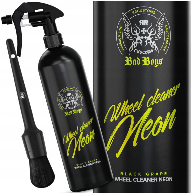 RR CUSTOMS RRC BAD BOYS WHEEL CLEANER GEL NEON 1L + PĘDZELEK