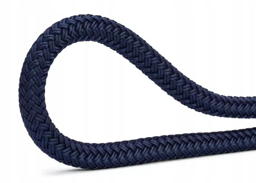 LINA GRANATOWA ŻEGLARSKA 12mm CUMOWNICZA KOTWICZNA CUMA POLIESTER HT 2300KG