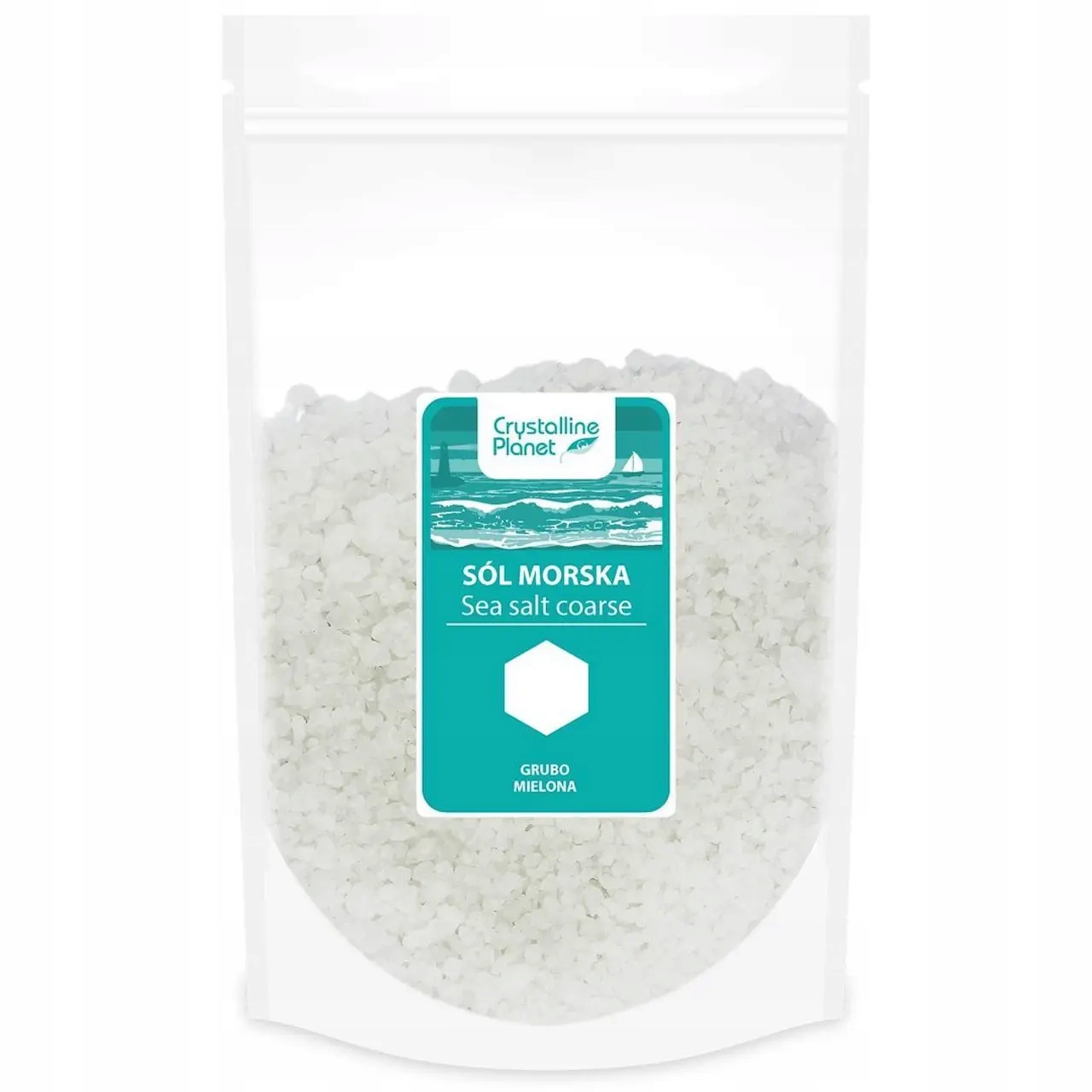 Hrubě Mletá Mořská Sůl 1 kg Crystalline Planet
