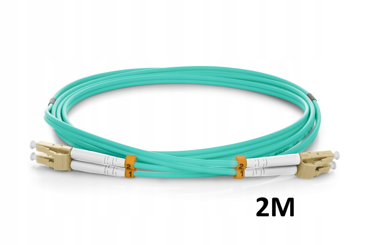 Patchcord światłowodowy SILVER LC/UPC-LC/UPC MM OM3 DUPLEX 2M 3.0mm LSZH