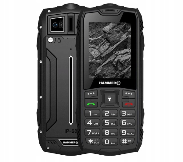 Telefon komórkowy Hammer Rock Lte 3000mAh IP68 MIL-STD-810H VoLTE czarny