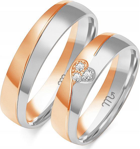 Zlatý snubní prsten moderní 585 vel. 14 15 16 pod gravírování pro ženy