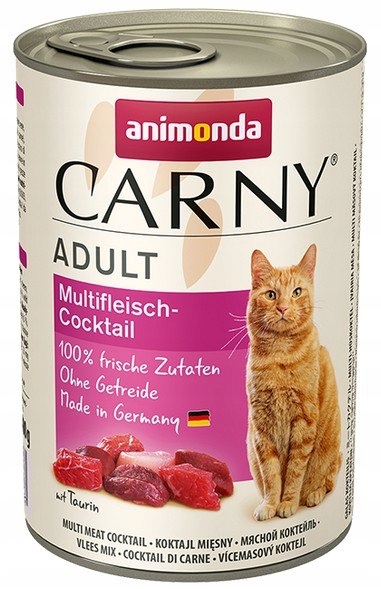 Levně 7x Animonda Cat Carny Adult příchuť multi masový koktejl 400 g
