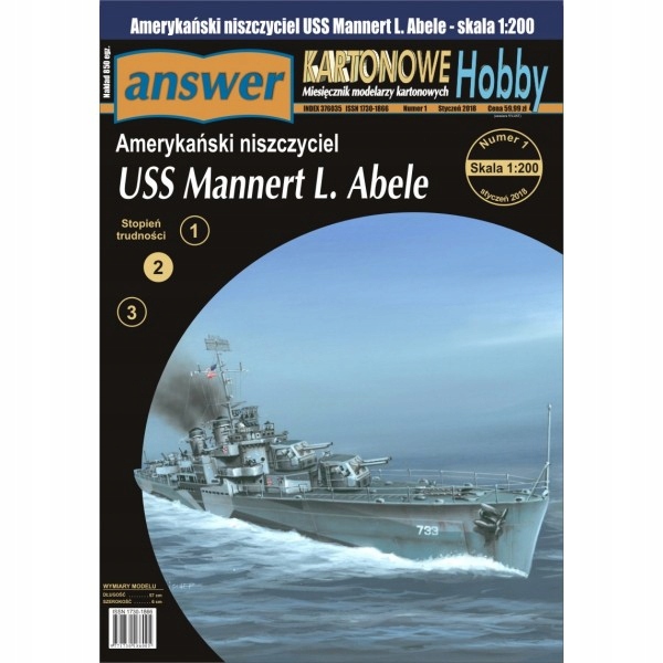 Answer 1/18 Niszczyciel Uss Mannert L. Abele