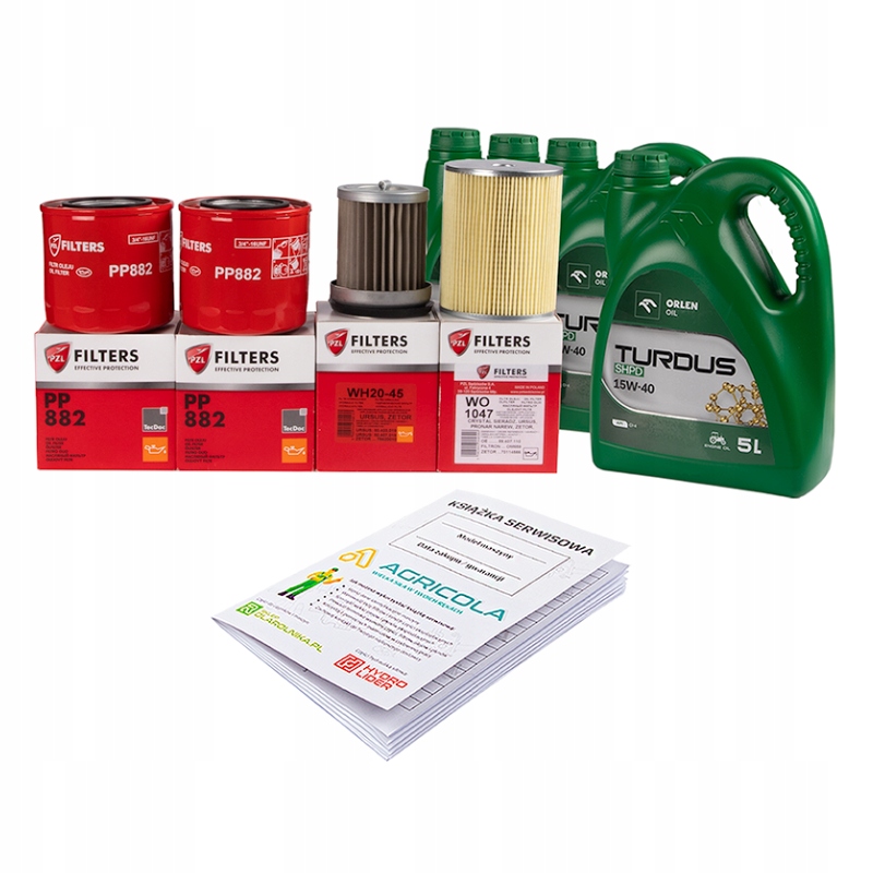 Sada filtrů pro traktor Ursus U1222/1224 U1604/1614 Olejový filtr vložka