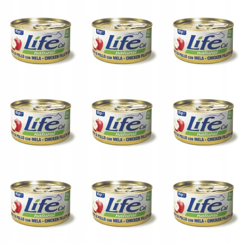 Levně Life Cat Plechovka 85 g Kuřecí jablko 9 ks