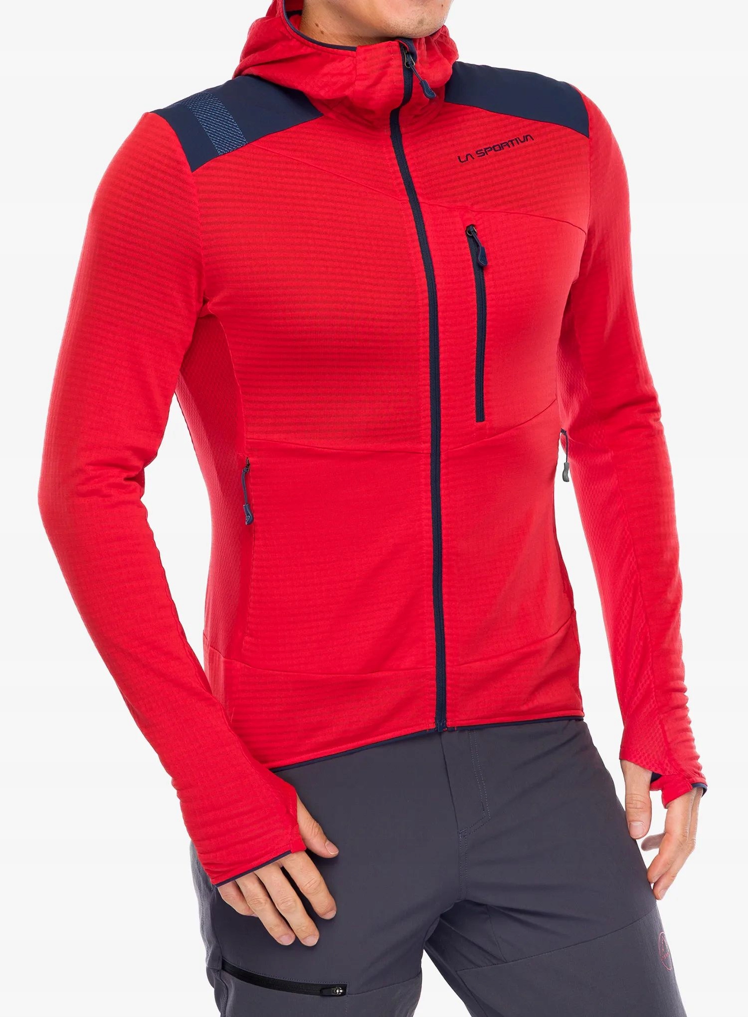 Bluza z kapturem La Sportiva Aequilibrium Thermal Hoody mountain red M