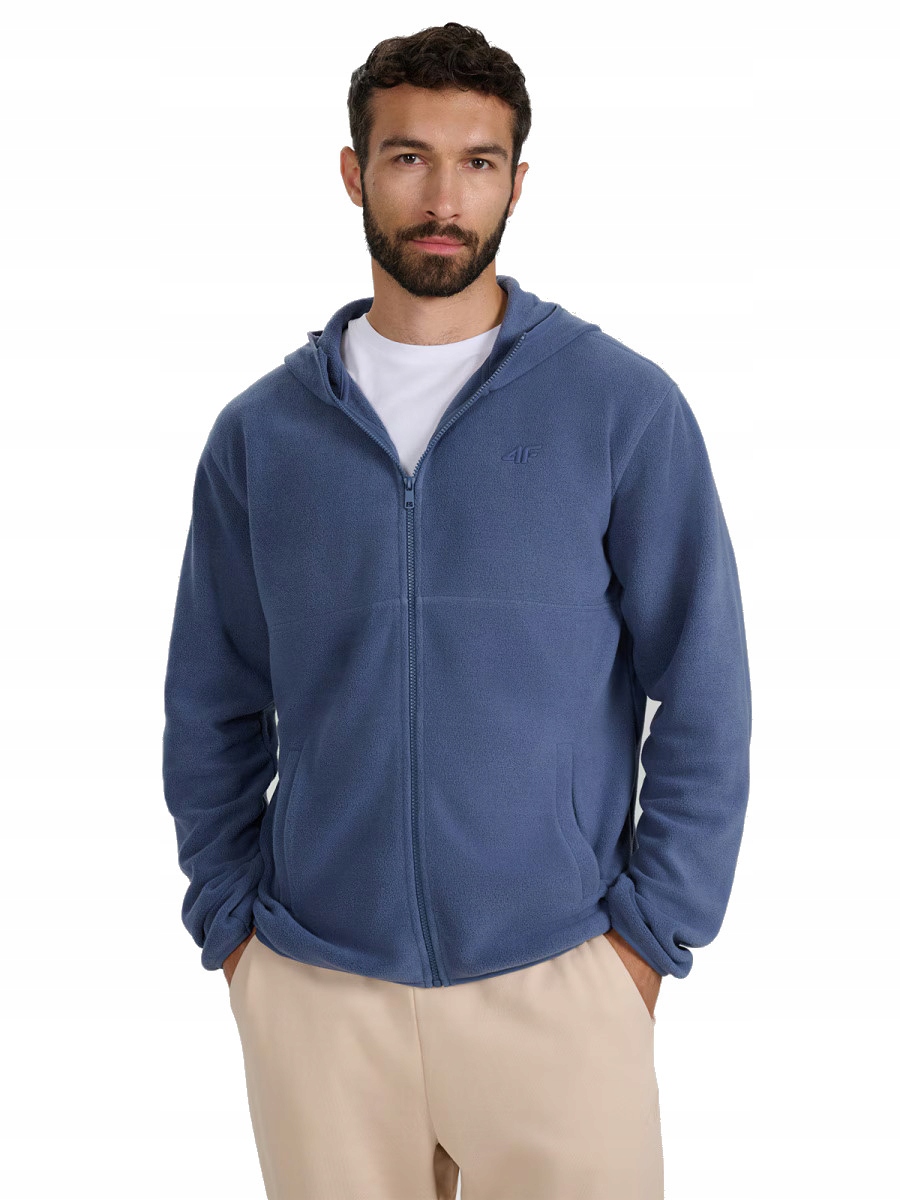 Pánská mikina fleecová 4F FLEM358 denim 32S L