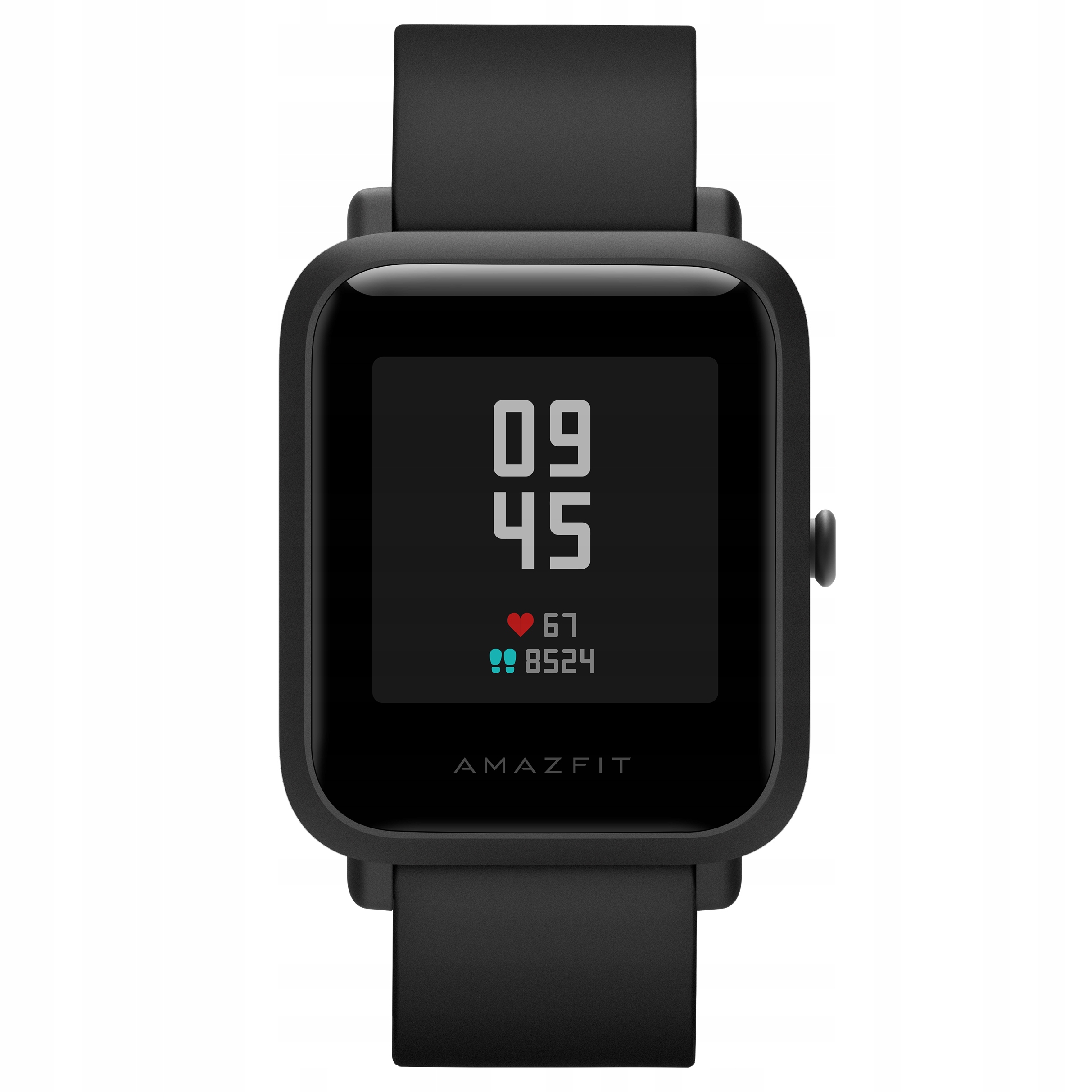 AMAZFIT BIP S Smartwatch Carbon Black Materiał paska guma