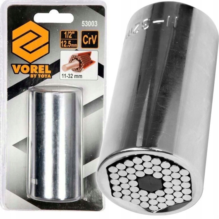 Nasadka Uniwersalna Igiełkowa Klucz Nasadowy 1/2" 11-32mm