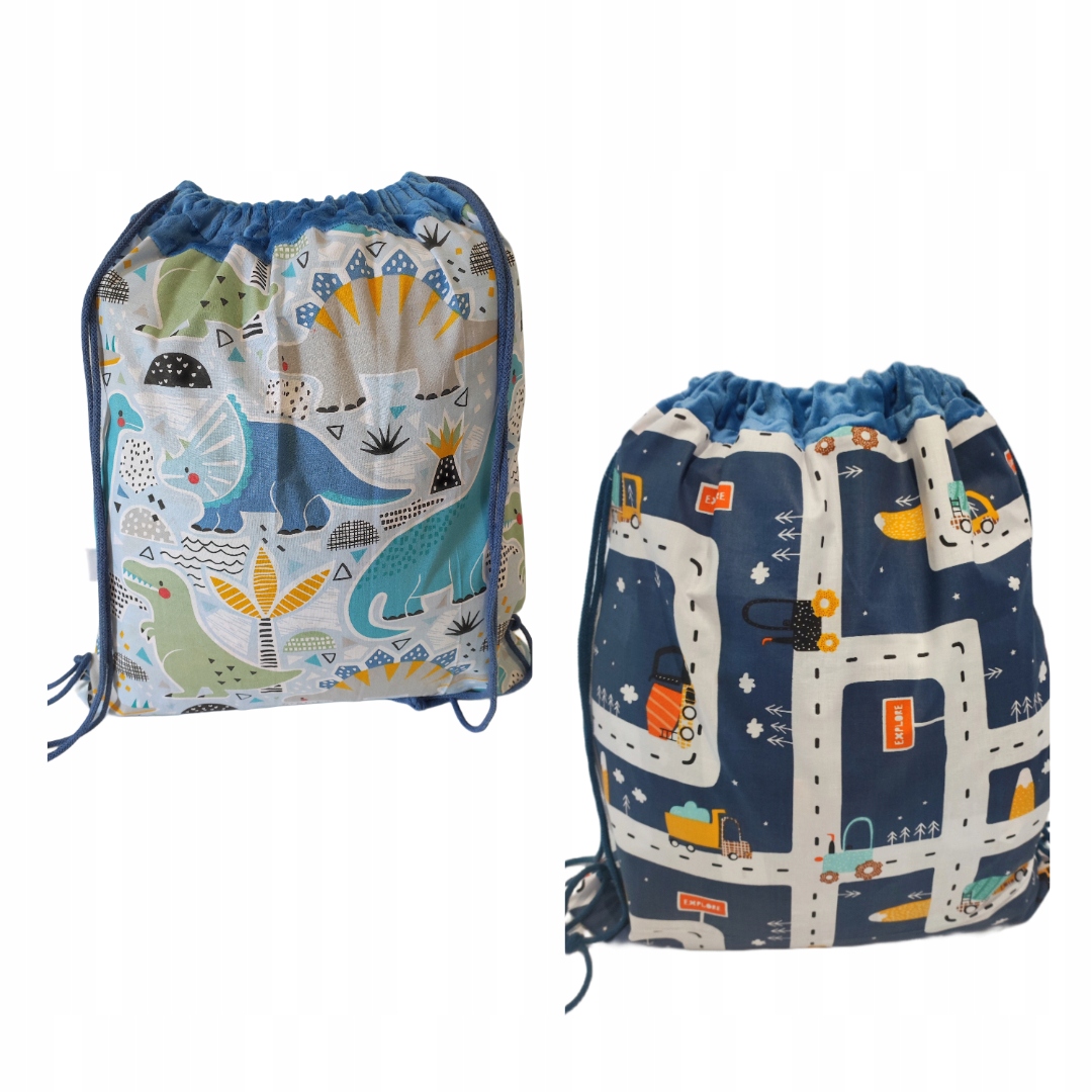 Worek do Przedszkola i Szkoły Bawełniany 35x40 - Worko-Plecak Metka na imię Kod producenta worek do przedszkola , do szkoły