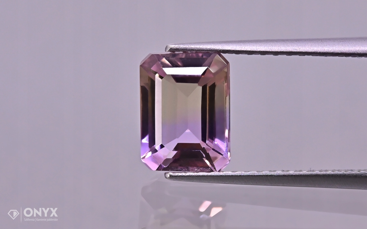 Ametrin fazetovaný oktagon 8x6 mm