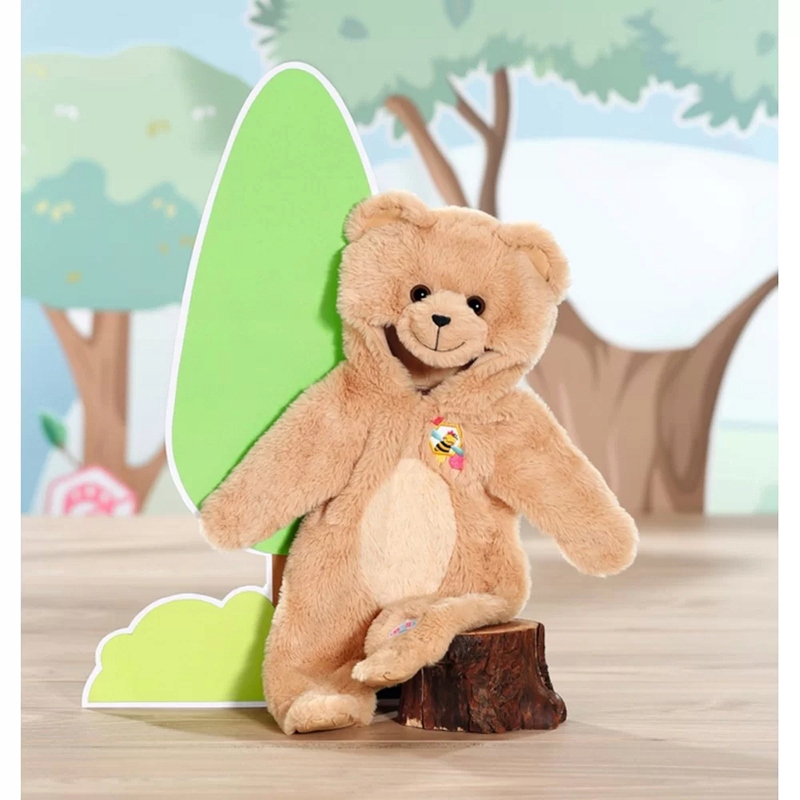 BABY BORN UBRANKO DLA LALKI MIŚ Z KAPTUREM KOMBINEZON KOSTIUM FUTERKOWY Seria Baby born