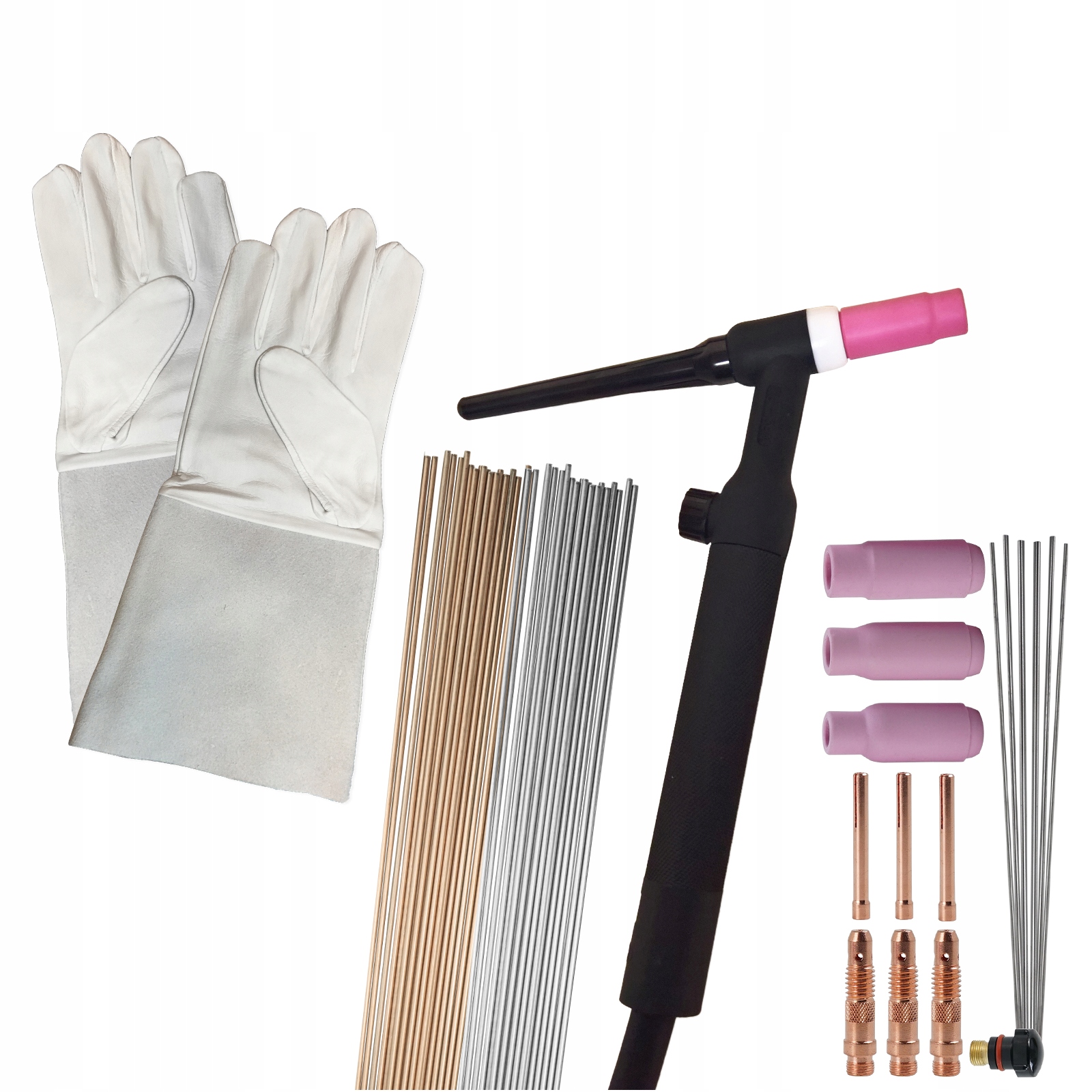 

Uchwyt spawalniczy Tig z zaworkiem 17/18/26 Mig