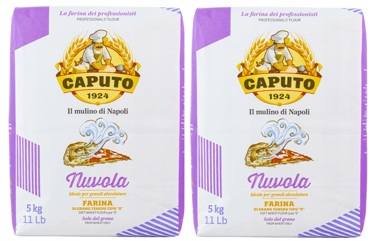 Levně Mouka Caputo Nuvola na pizzu originální italská 2x5 kg celkem 10 kg