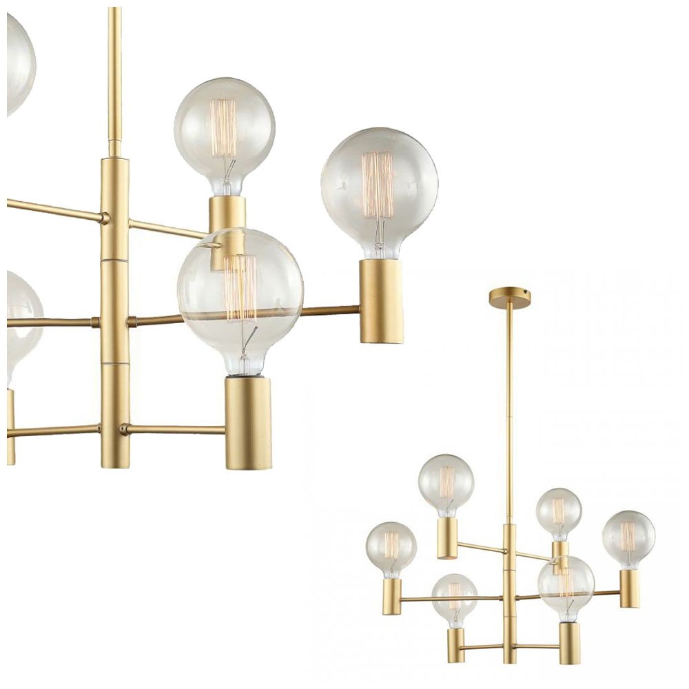 Závěsná lampa Veva MDM3339/6 Gd Italux