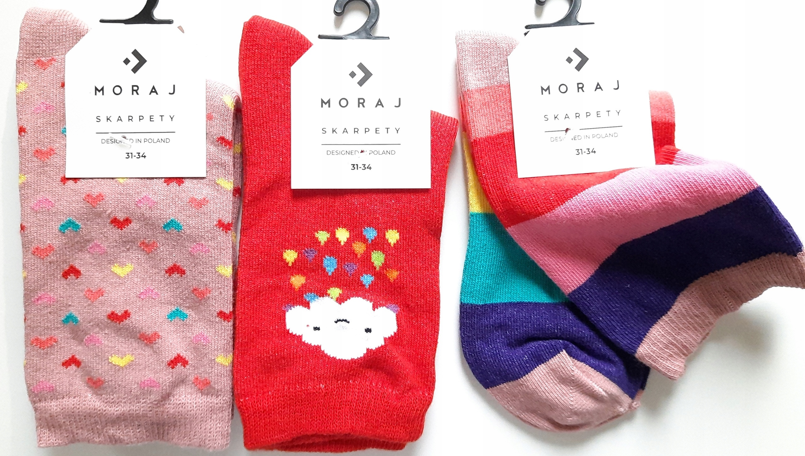 

Moraj skarpety skarpetki dziewczęce 3 pak 31 - 34