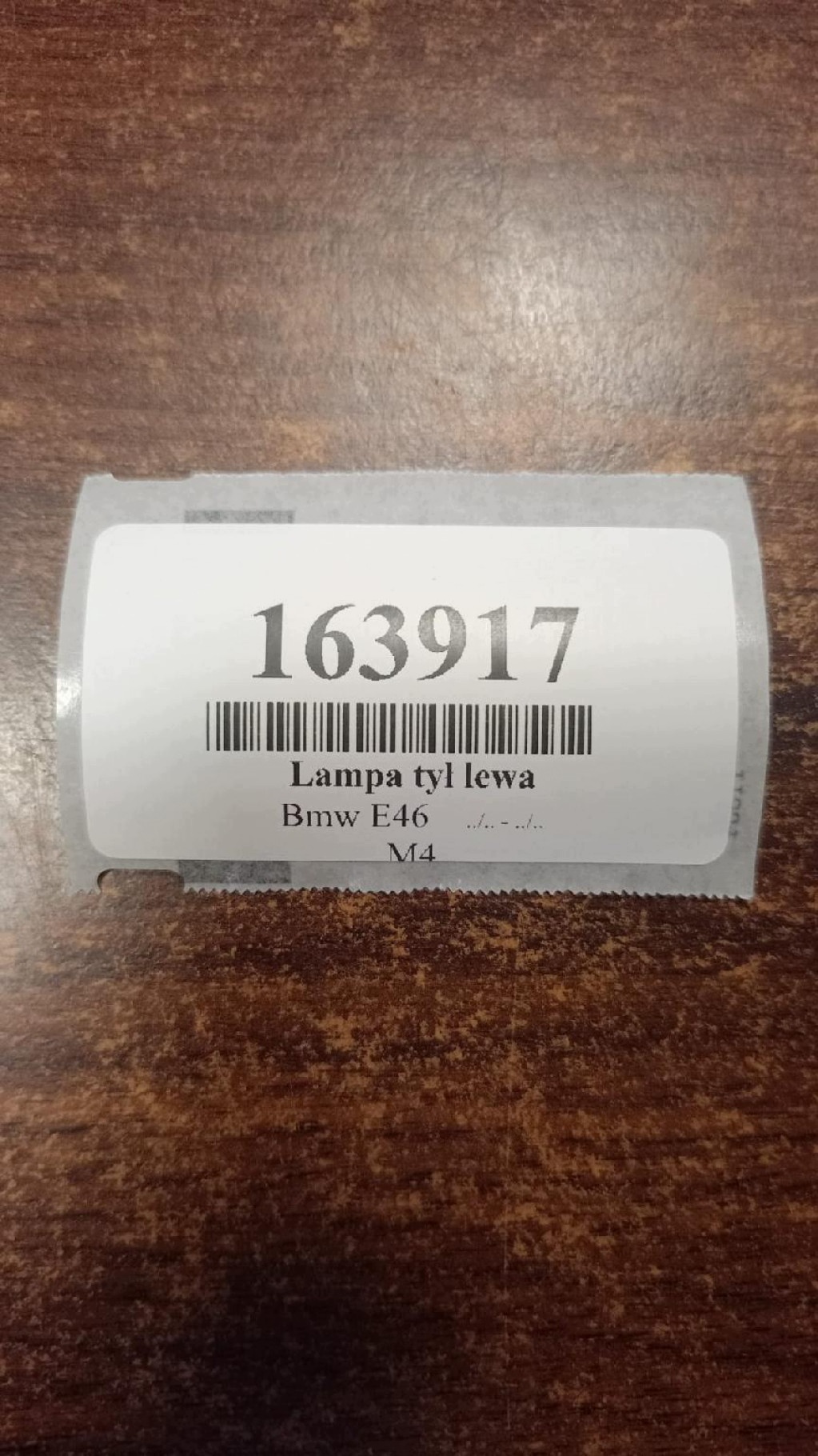 BMW E46 KOMBI light left rear part 8368757