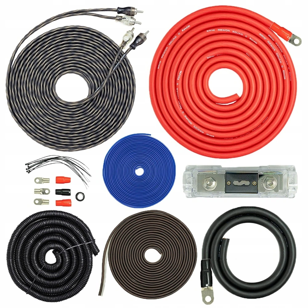 Sada Silných 4G Hliníkových Kabelů Určená Pro Zesilovač 12-24V