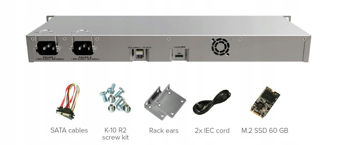 Mikrotik RouterBOARD RB1100x4, RB1100AHx4, 1GB Ram, 4x 1.4 GHz, RouterOS L6