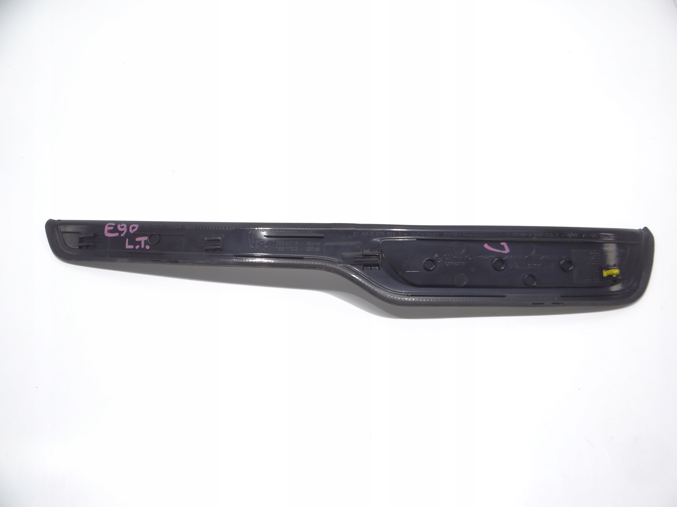 moulding cap threshold left rear part BMW E90 7907159