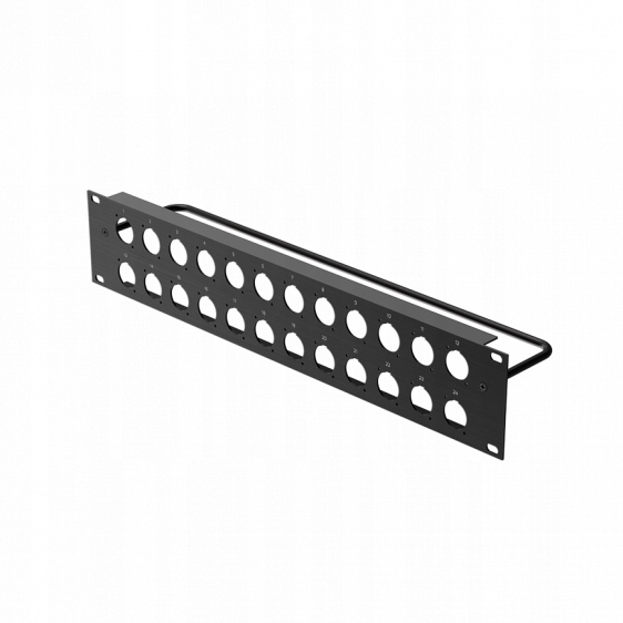 Kera Audio 2U-24D Patch panel Rack 19" 2U na 24 gniazd typu D