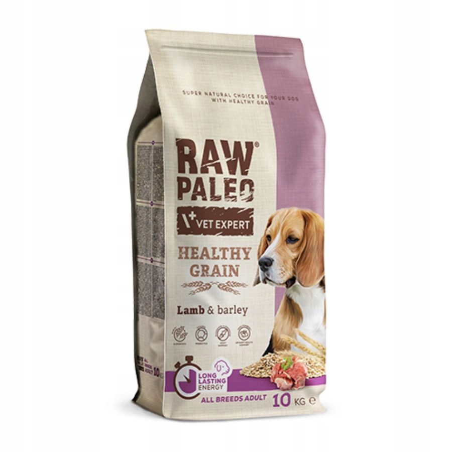 Raw Paleo Healthy Grain krmivo pro dospělé psy Jehněčí 10 kg