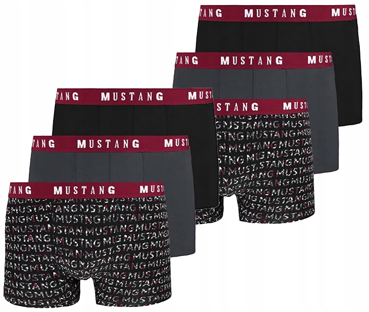 

2X Mustang Bokserki Męskie Wysoka Jakość 3PAK M