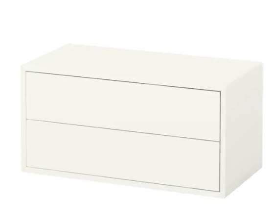 Ikea Eket Szafka/2 szuflady, biały 70x35x35 cm
