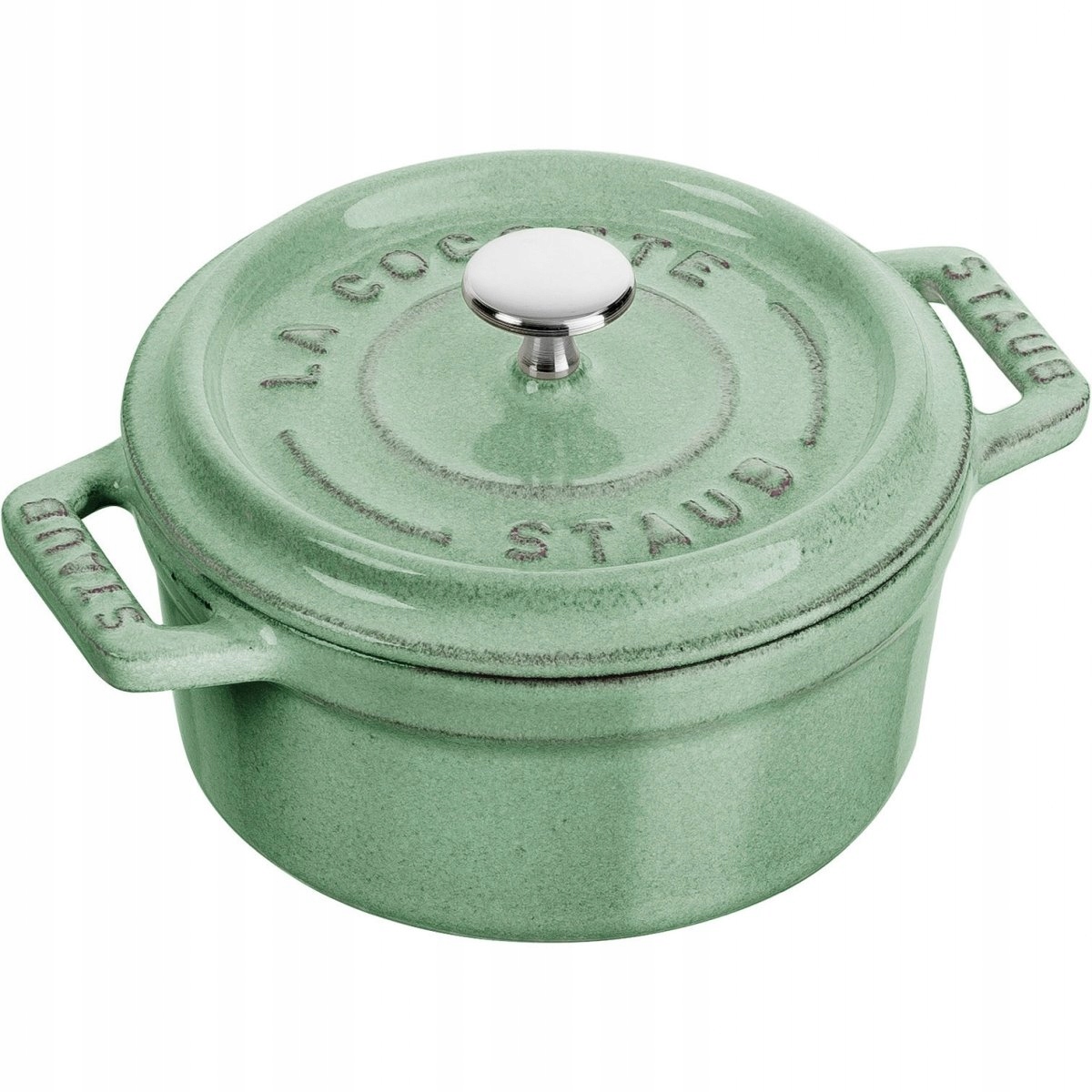 Mini Hrniec okrúhly 250 ml, mätový Mini Cocotte Staub