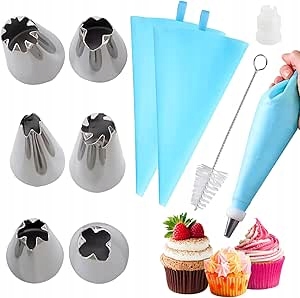 Levně Sada nářadí na zdobení dortů Eqlef, 6 Kusů Nerezová Ocel