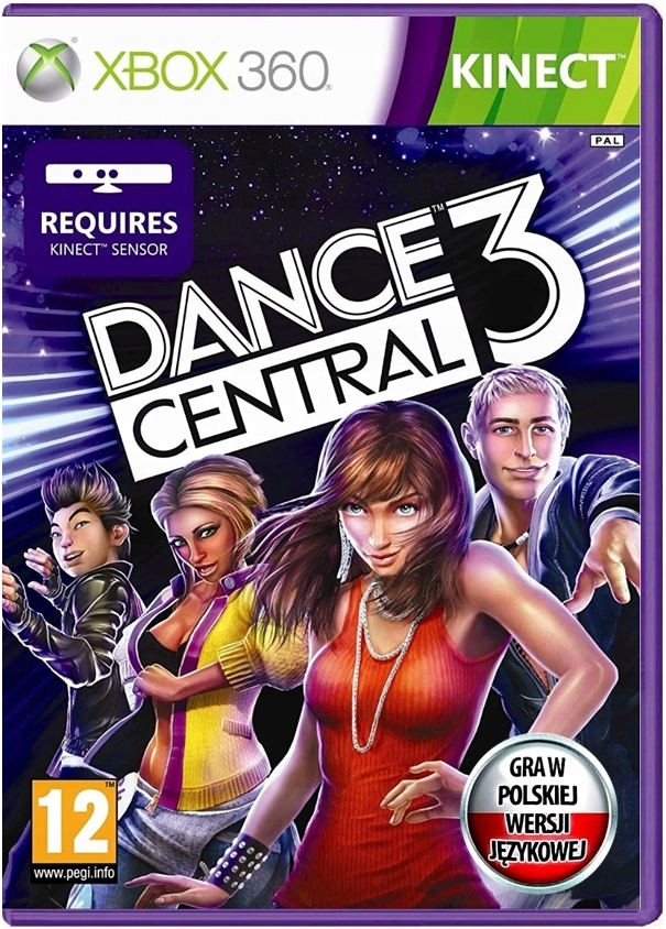kinect DANCE CENTRAL 3 _____ wersja z polskim dubbingiem / xbox 360