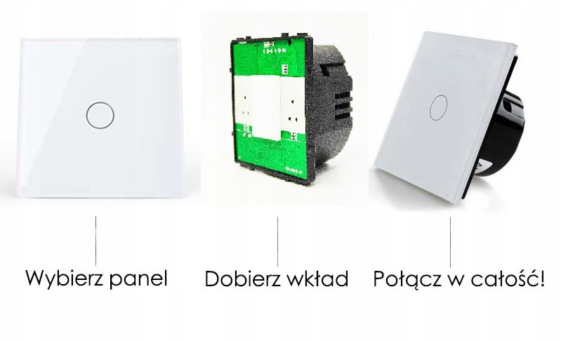 WKŁAD MODUŁ ściemniacz DOTYKOWY POTRÓJNY Marka BarON