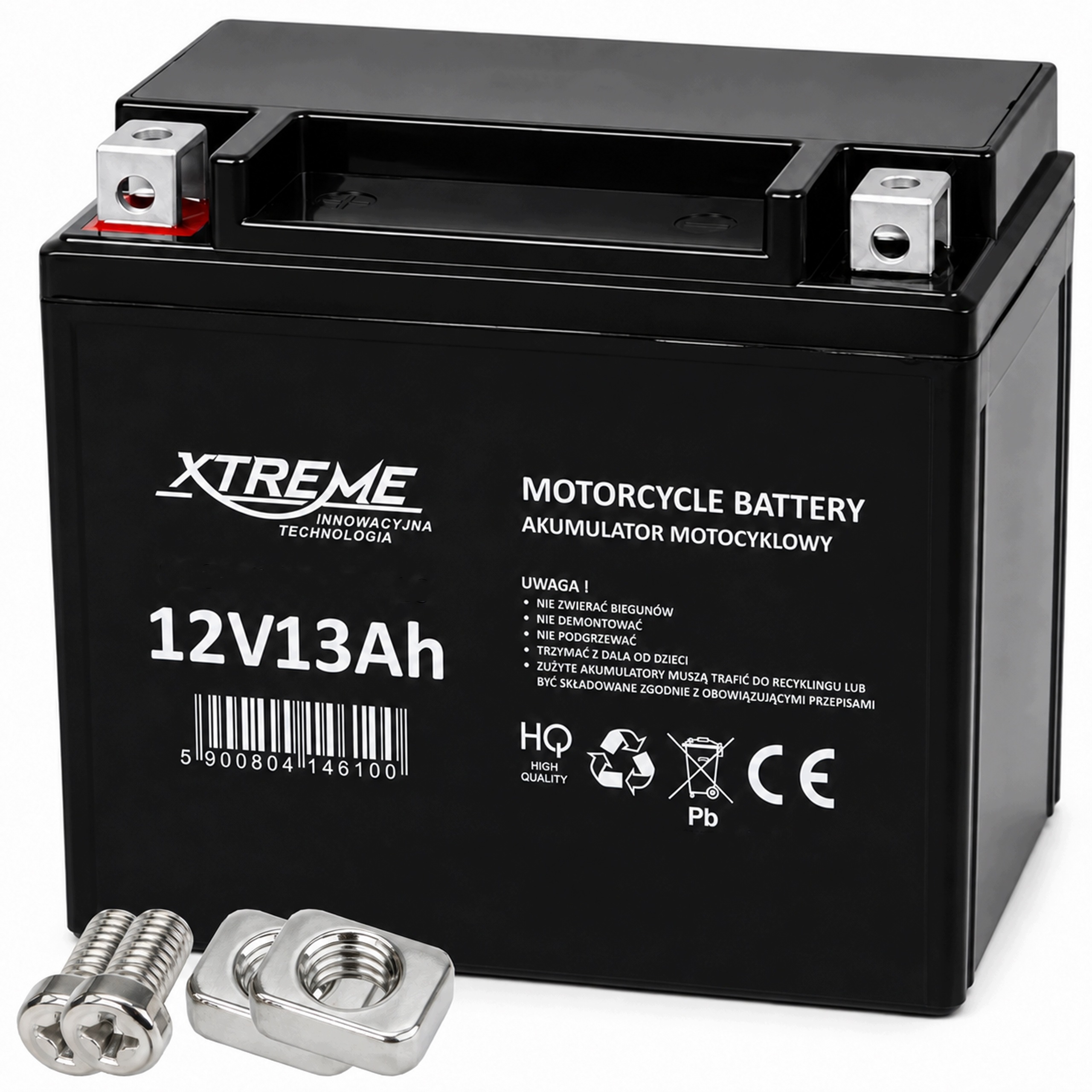 Akumulator Motocyklowy 12V 13Ah Bezobsługowy Skuter Quad Atv Motor