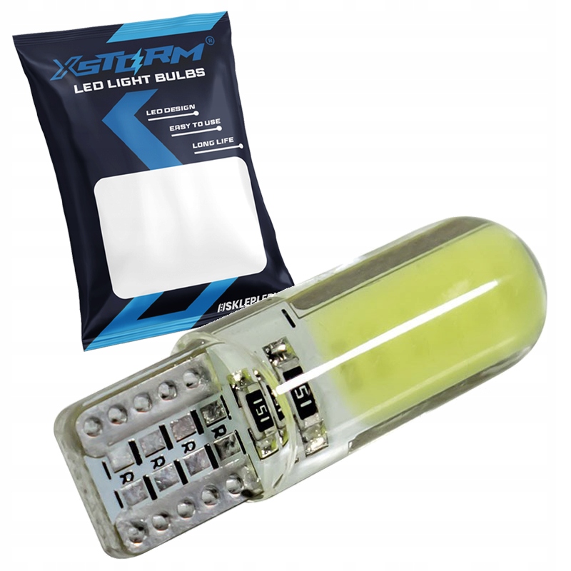 Żarówka Led Xstorm W5W T10 Postojówka 2 Led Cob Silicon