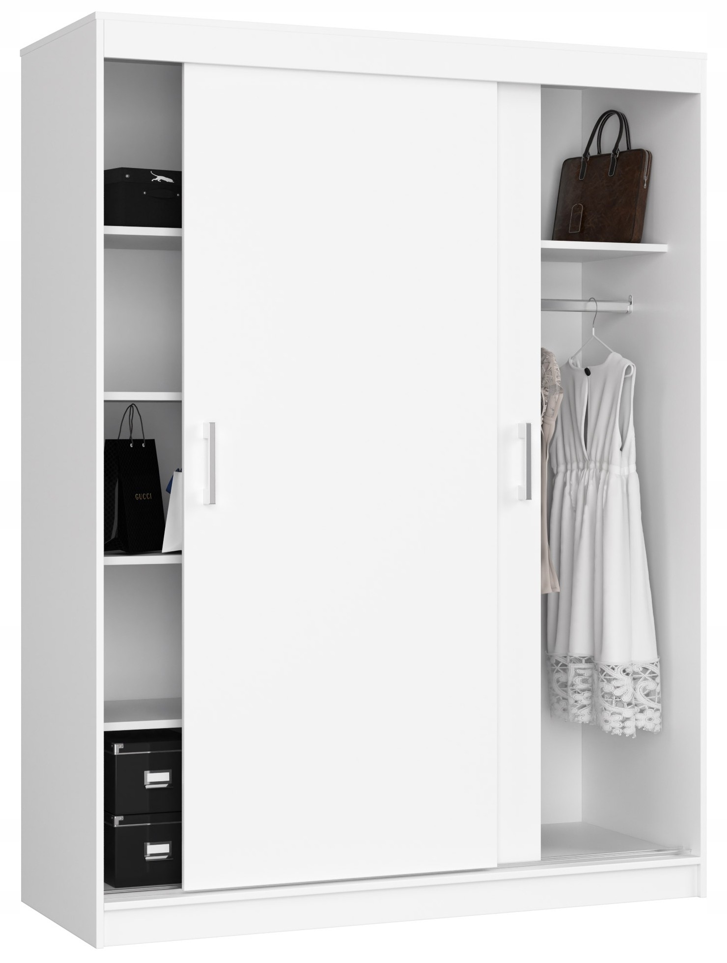 Skříň 150 cm Clp Mono Bílá