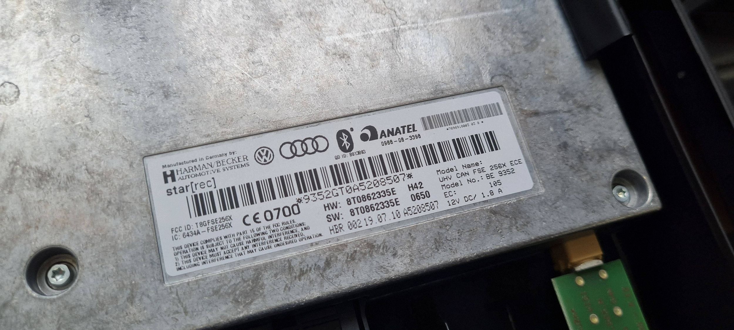 Q5 8R SQ5 module BLUETOOTH control unit connecting spoiler 8T0862335E A4 B8 A5