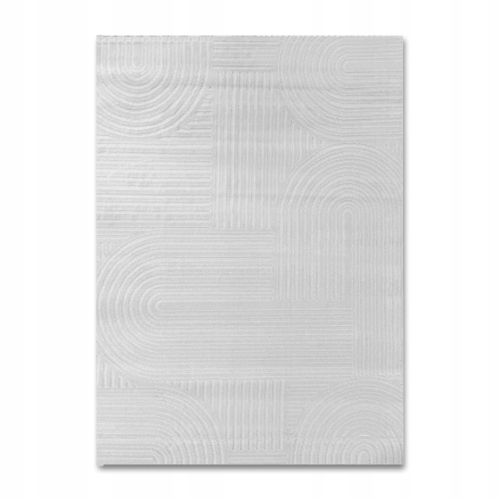 Stylový Šedý Originální Koberec 120x170 do Obývacího Pokoje Premium Měkký