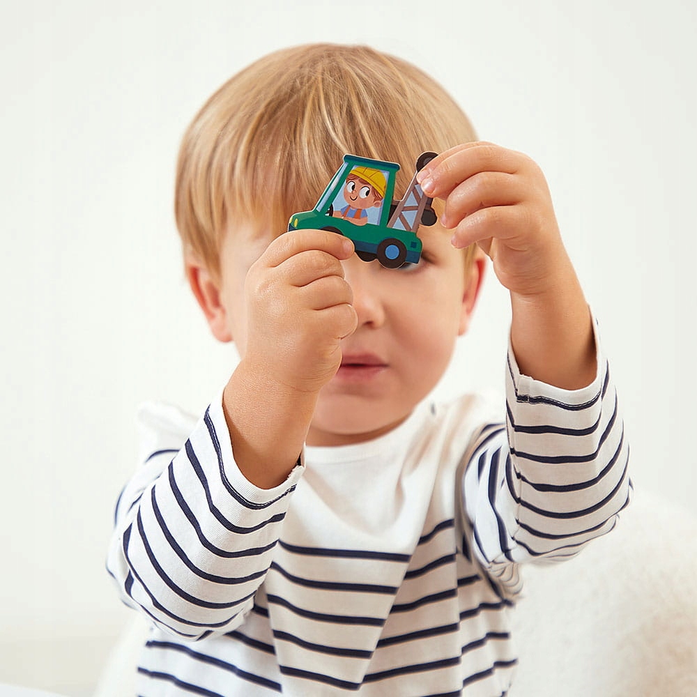 MAGNETYCZNA UKŁADANKA PLAC BUDOWY MAGNETI'STORIES 3+ JANOD Płeć chłopcy dziewczynki