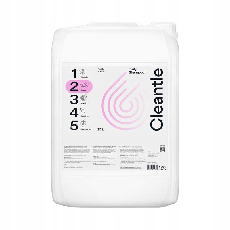 Cleantle Daily Shampoo Fruits šampón do auta 25L neutrálne pH