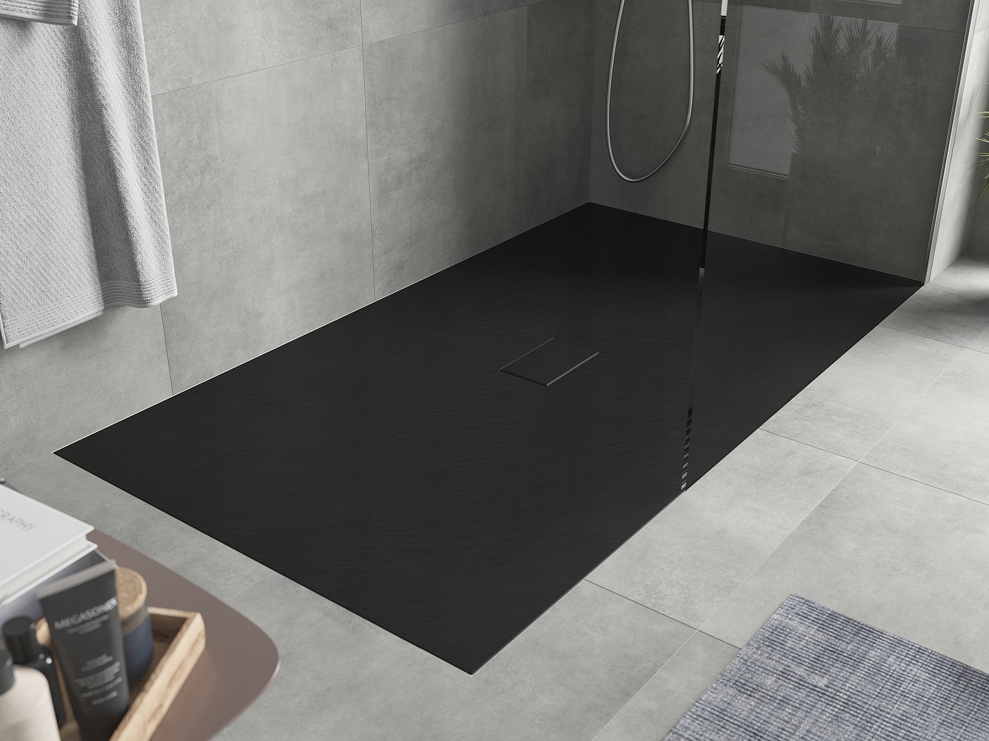 MEXEN HUGO BRODZIK PROSTOKĄTNY SMC 150x100 CZARNY Marka Mexen