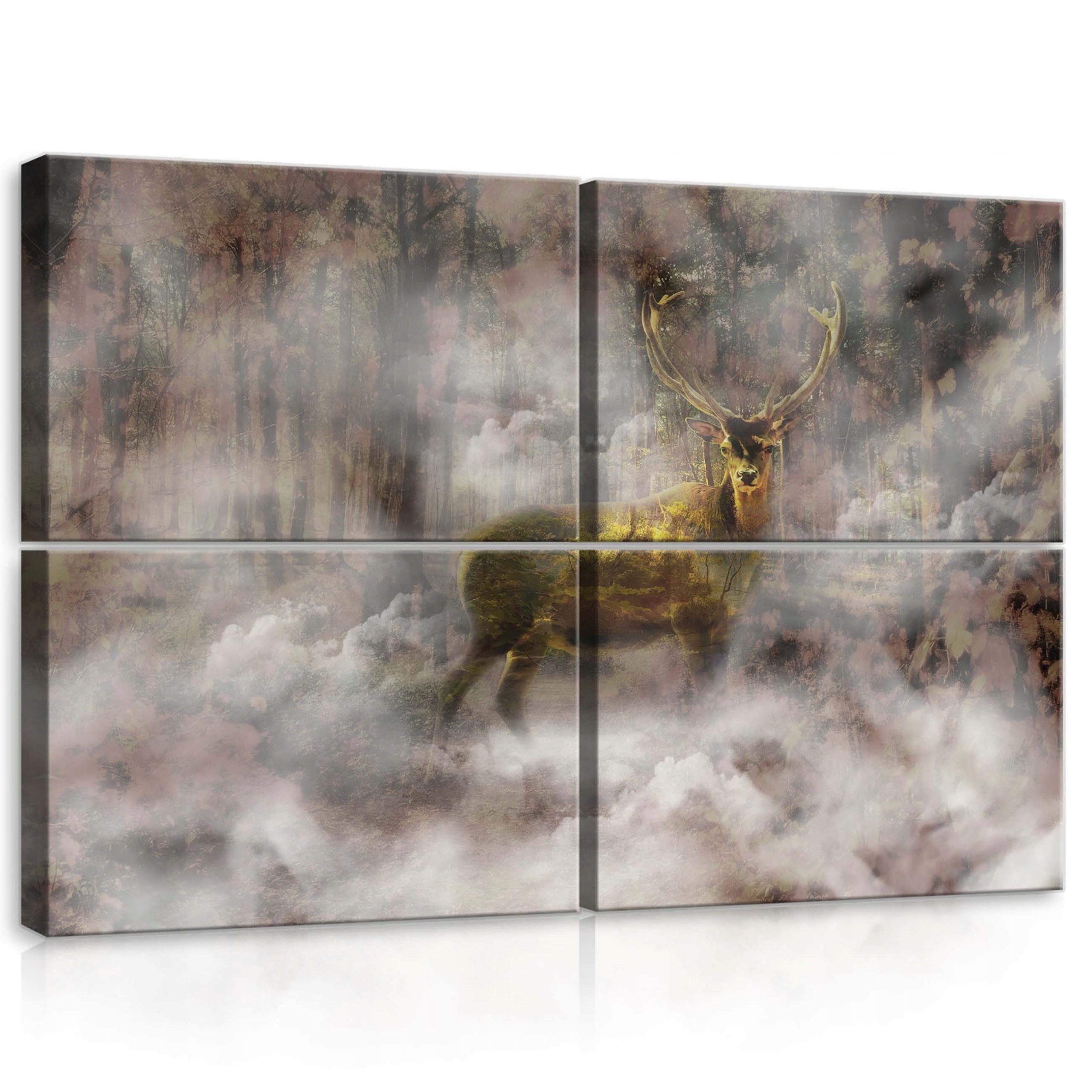 Obraz 120x80 Jeleň hmla les príroda mystika pokoj tajomstvo zvieratá