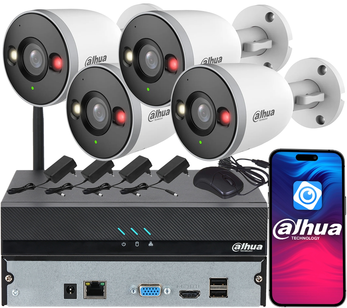 Monitorování Dahua pro 4 kamery 5MPx IPC-F5DP-IL Smart Dual Light Audio