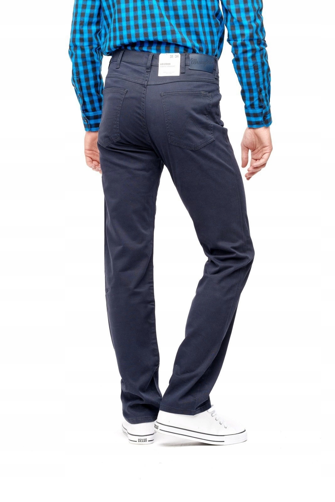 Pánské jednoduché kalhoty Wrangler Arizona Navy W12OXB114 30/34