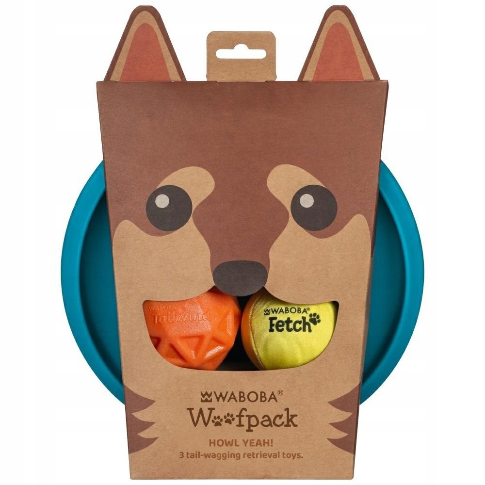 Sada pro psa Waboba Woofpack 2x míček 1x frisbee