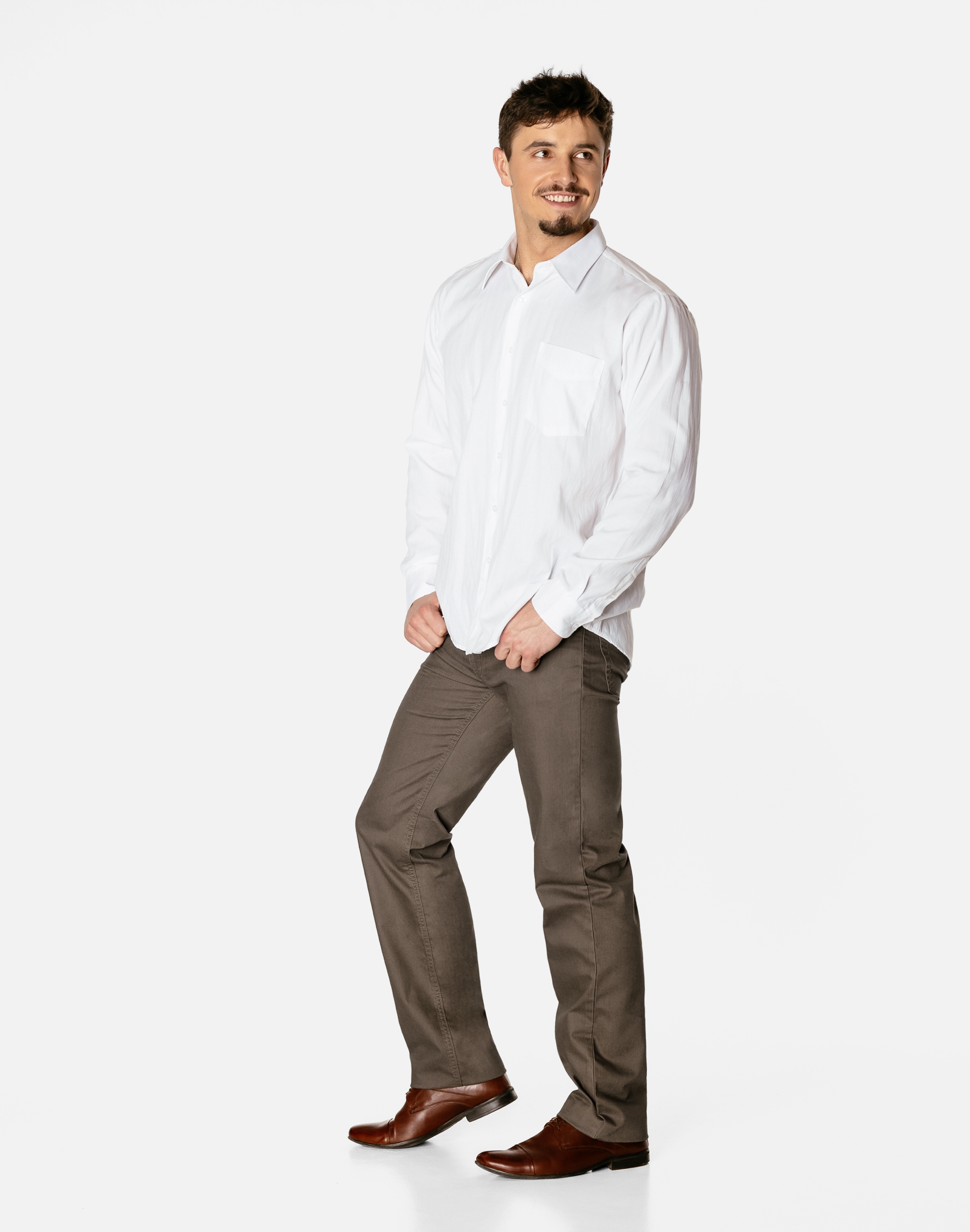 Eleganckie Spodnie Męskie Bawełniane Jeans Dżins z Prostą Nogawką 21759 W34 Materiał dominujący bawełna