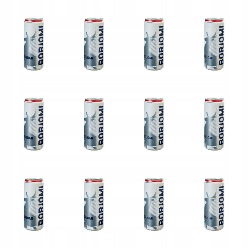 Borjomi perlivá minerální voda 0,33 l X12